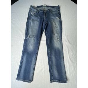 Torrid Jeans Women's Plus Size 16 Boyfriend Distressed Jeans Inseam 28”